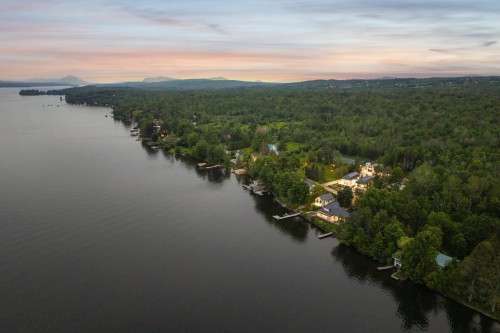 Photo aérienne - 916Z Ch. Viens, Magog, QC - Outdoor With Body Of Water With View