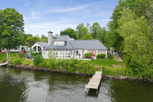 Photo aérienne - 916Z Ch. Viens, Magog, QC - Outdoor With Body Of Water