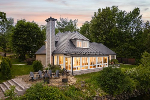 Face arrière - 916Z Ch. Viens, Magog, QC - Outdoor With Deck Patio Veranda