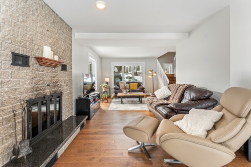 Salon - 916Z Ch. Viens, Magog, QC - Indoor Photo Showing Living Room With Fireplace