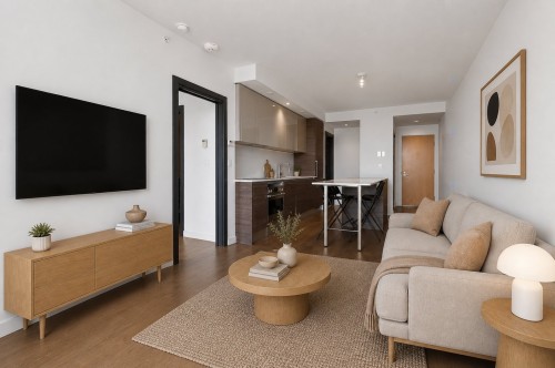 Living Room - 2510-1450 Boul. René-Lévesque O., Montréal (Ville-Marie), QC - Indoor Photo Showing Living Room