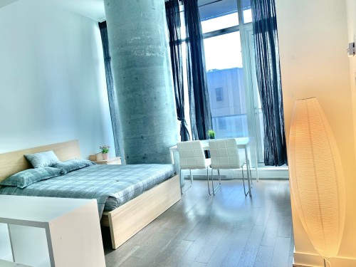 Overall view - 504-1155 Rue De La Montagne, Montréal (Ville-Marie), QC - Indoor Photo Showing Bedroom