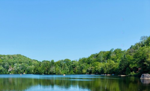 Accès au plan d'eau - 71 Ch. Eagle Nest, Saint-Adolphe-D'Howard, QC - Outdoor With Body Of Water
