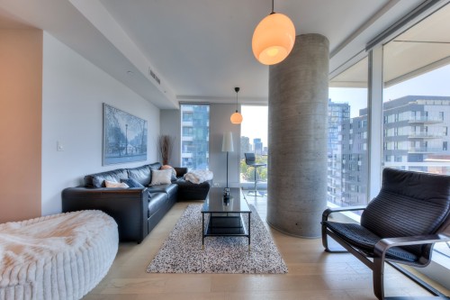 Salon - 1402-1400 Boul. René-Lévesque O., Montréal (Ville-Marie), QC - Indoor Photo Showing Living Room