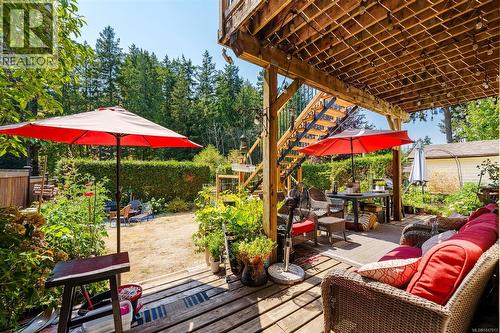 Backyard - 4105 Ross Rd, Nanaimo, BC - Outdoor With Deck Patio Veranda