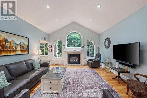 2 Whispering Pine Lane, Tillsonburg, ON - Indoor Photo Showing Living Room With Fireplace