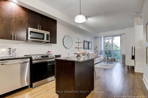 510-181 Wynford Drive, Toronto, ON - Indoor Photo Showing Kitchen With Stainless Steel Kitchen With Upgraded Kitchen