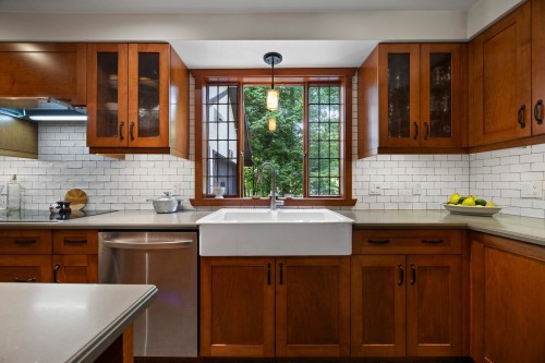Cuisine - 164 Rue Evergreen, Hudson, QC - Indoor Photo Showing Kitchen With Double Sink