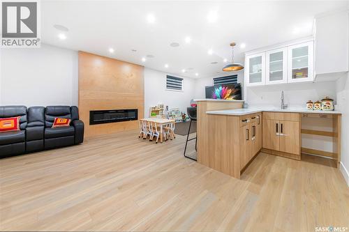 618 Nightingale Cove, Saskatoon, SK - Indoor With Fireplace