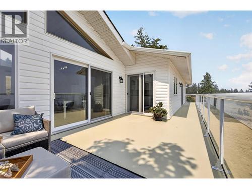 Large deck with access from several rooms - 3491 Fenton Road, West Kelowna, BC - Outdoor With Exterior