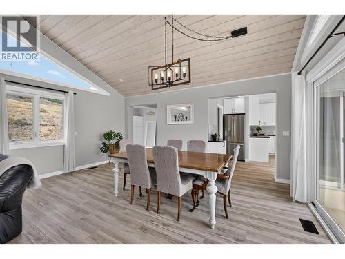 Open concept dining room - 3491 Fenton Road, West Kelowna, BC - Indoor Photo Showing Dining Room