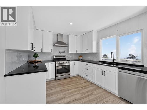 Fully renovated kitchen & updated appliances - 3491 Fenton Road, West Kelowna, BC - Indoor Photo Showing Kitchen