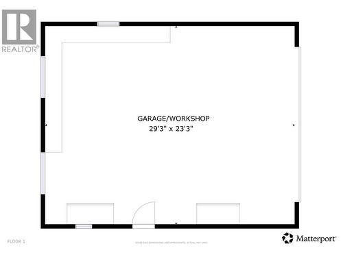 Detached garage floor plan - 3491 Fenton Road, West Kelowna, BC - Outdoor With View