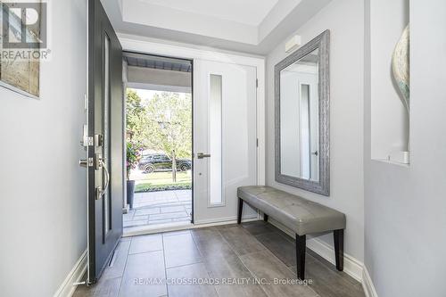 Custom Double Door & Porcelain Floor Entryway - 21A Brian Drive, Toronto, ON - Indoor Photo Showing Other Room