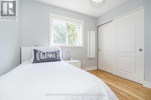 Third Bedroom with Double Closet - 21A Brian Drive, Toronto, ON - Indoor Photo Showing Bedroom