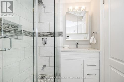 Lower Level Modern Just Renovated 3 Pc Bathroom - 21A Brian Drive, Toronto, ON - Indoor Photo Showing Bathroom