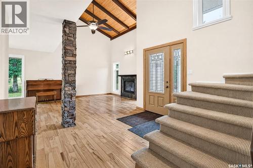 Campbell Acreage, Caron Rm No. 162, SK - Indoor Photo Showing Other Room With Fireplace