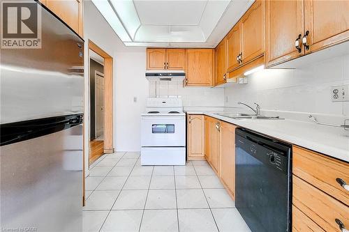 126 Fairington Crescent, Hamilton, ON - Indoor Photo Showing Kitchen With Double Sink