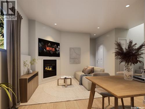 610 Yuel Crescent, Saskatoon, SK - Indoor With Fireplace