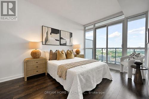 Master Bedroom - 2608 - 121 Mcmahon Drive, Toronto, ON - Indoor Photo Showing Bedroom