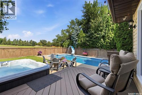 306 Whitewood Road, Saskatoon, SK - Outdoor With In Ground Pool With Deck Patio Veranda