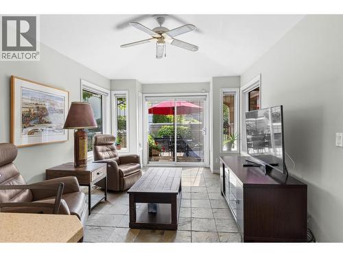 Family room off kitchen. - 4400 Gallaghers Drive E Unit# 2, Kelowna, BC - Indoor Photo Showing Living Room