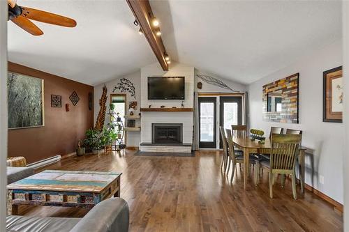13 Lions Way, Stonewall, MB - Indoor With Fireplace
