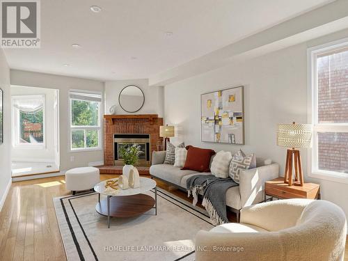 60 Ingleborough Court, Markham, ON - Indoor Photo Showing Living Room With Fireplace