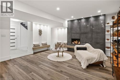 700 Hillcrest Road, West Shore, ON - Indoor With Fireplace