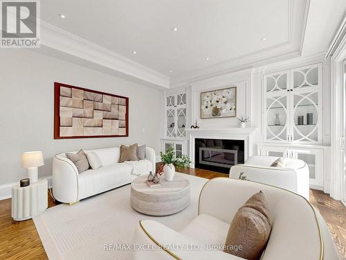 64 Summerfeldt Crescent, Markham, ON - Indoor Photo Showing Living Room With Fireplace