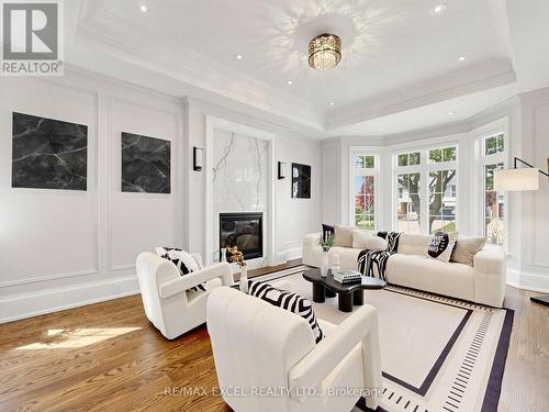 64 Summerfeldt Crescent, Markham, ON - Indoor Photo Showing Living Room With Fireplace