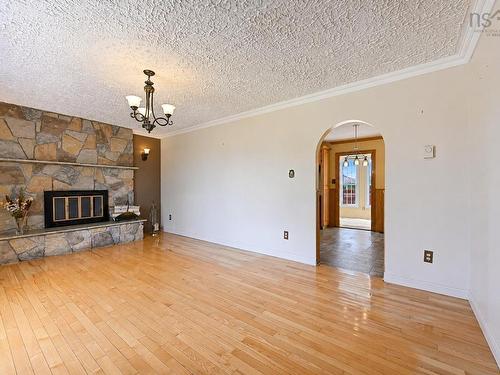 26 Beechwood Drive, Glace Bay, NS - Indoor Photo Showing Living Room With Fireplace