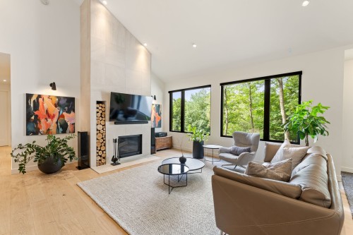 Salon - 13 Imp. Du Cerf, Shefford, QC - Indoor Photo Showing Living Room With Fireplace