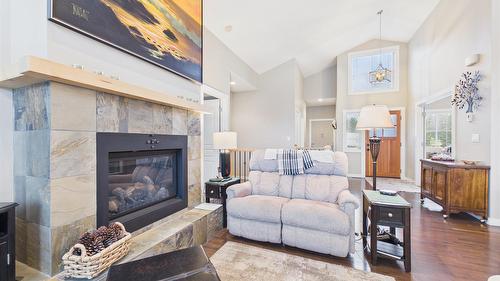 240 Boulder Creek, Cranbrook, BC - Indoor Photo Showing Living Room With Fireplace