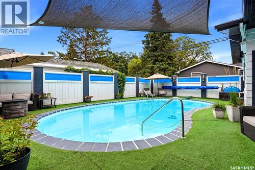 2705 Grant Road, Regina, SK - Outdoor With In Ground Pool With Backyard