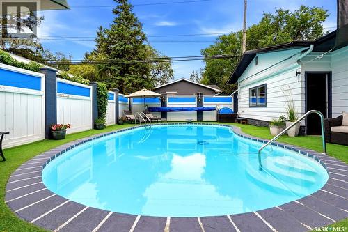 2705 Grant Road, Regina, SK - Outdoor With In Ground Pool With Backyard