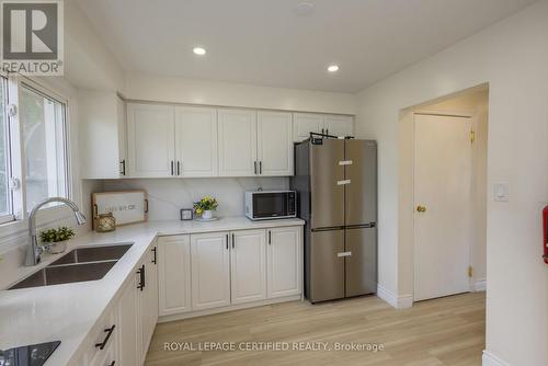 111 Limeridge Road W, Hamilton, ON - Indoor Photo Showing Kitchen With Double Sink