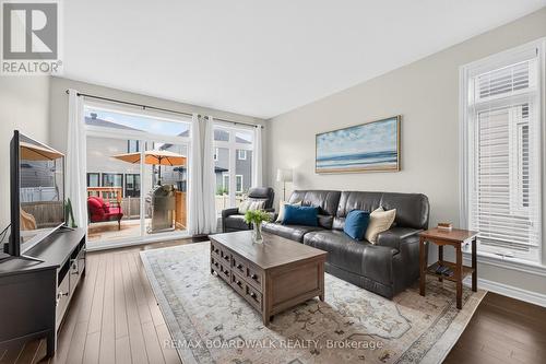 Living Room w/Rich Hardwood Floors - 224 Maygrass Way, Ottawa, ON - Indoor Photo Showing Living Room