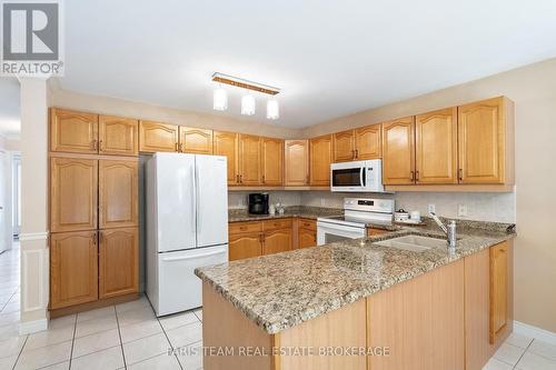 157 Emms Drive, Barrie, ON - Indoor Photo Showing Kitchen With Double Sink