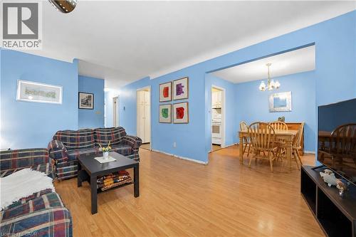Living and dining area featuring light wood-finish flooring - 11 Kimbermount Drive, St. Catharines, ON - Indoor Photo Showing Living Room