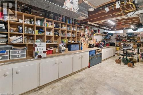 Lower level storage room/workshop - 138 Blueridge Avenue, Kitchener, ON 
