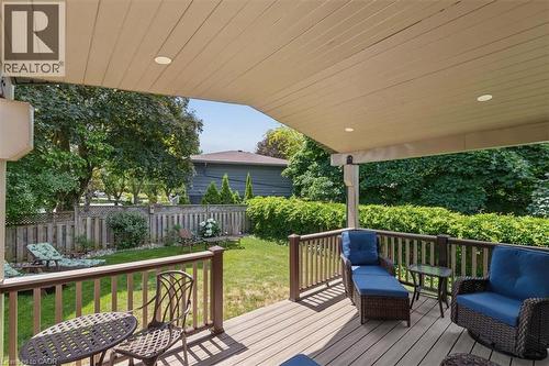 Covered rear deck - 138 Blueridge Avenue, Kitchener, ON 