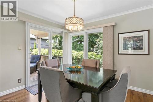 Dining area and deck access - 138 Blueridge Avenue, Kitchener, ON 