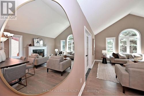 34 Captain Armstrong Lane, Markham, ON - Indoor Photo Showing Living Room With Fireplace