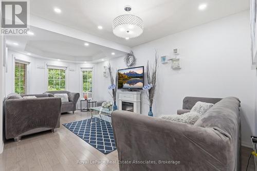 392 Tonelli Lane, Milton, ON - Indoor Photo Showing Living Room With Fireplace