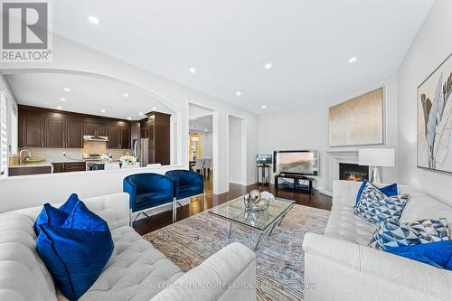 277 Chatfield Drive, Vaughan, ON - Indoor Photo Showing Living Room With Fireplace