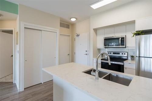 304-50 Philip Lee Dr, Winnipeg, MB - Indoor Photo Showing Kitchen With Double Sink