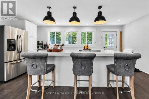 Kitchen with 10 foot quartz island - 7363 Sideroad 33 34 Road, Clearview, ON - Indoor
