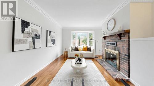 41 Jonathan Gate, Vaughan, ON - Indoor Photo Showing Living Room With Fireplace