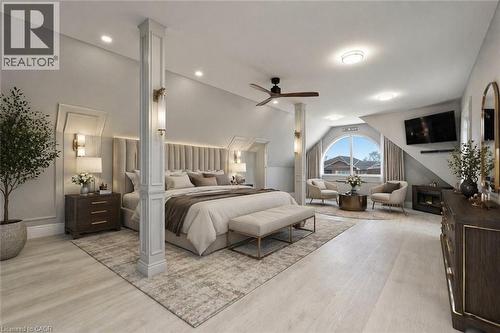 Virtually Staged Photo - 207 Beach Boulevard, Hamilton, ON - Indoor Photo Showing Bedroom
